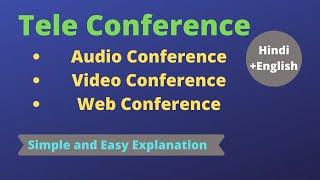 Tele Conferencing in Education II English and Hindi Explanation II