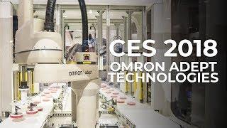 CES 2018 - Omron Adept Cobra Scara & Parallel Delta Quattro Robot