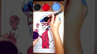 Coloring MIRACULOUS LADYBUG | Marinette Dupain-Cheng from the Animated TV Series