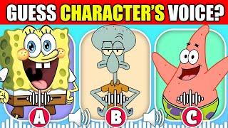 Guess The Voice Quiz ! | SpongeBob SquarePants | Squidward, Patrick Star, Gary, Plankton, Mr. Krabs