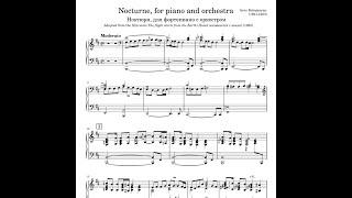 Арно Бабаджанян Ноктюрн для фортепиано с оркестром ноты пианино Arno Babajanyan Nocturne Piano Sheet