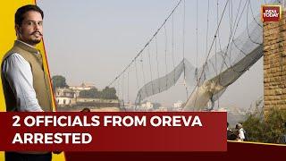 2 Officials From Oreva Arrested In Gujarat's Morbi Bridge Collapse Case