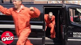 Crazy Video Inmates Escaping | Just For Laughs Gags