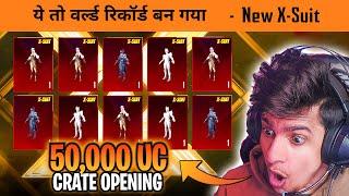 World Record Crate opening of New Fiore X-suit with 50,000 UC in BGMI - Get Free New X-suit in BGMI