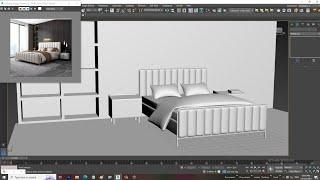 3dsmax Tutorials, Tutorial on Modeling a Designer Bed in Interior in 3dsmax