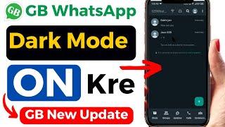 How to turn on dark mode in GB WhatsApp v17.60 | GB WhatsApp ko dark mode mein kaise badlen 2024
