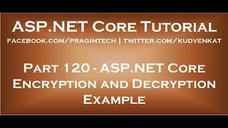 ASP NET Core encryption and decryption example