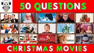 Christmas Movies Quiz | 50 Questions | Holiday Festive Trivia | Xmas Quiz