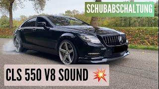 Mercedes CLS 550 V8 Biturbo 530PS Sound Schubabschaltung Burnout