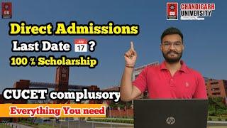 Chandigarh University Admission Last Date 2024 | CUCET Exam Phase 1 last Date | Hostel Booking 2024