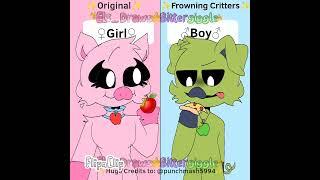 SC meet Frowning Critters//#smilingcritters #foryou #flipaclip #ytshorts #animation #fyp #animated