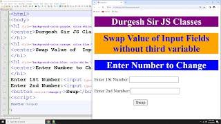 JS Program to swap two numbers without using the third variable #js #javascript #coding #programming