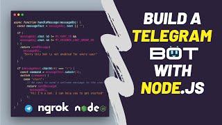 Creating a telegram bot using Node JS