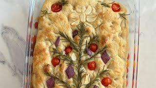 Easy Christmas Tree Focaccia