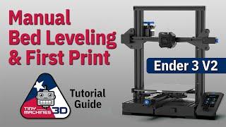 Ender 3 V2 Manual Leveling and First Print