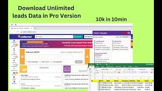 IndiaMart Lead Extractor Tool | Per Version | Download Free IndiaMart Leads in Excel Sheet
