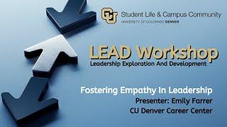 LEAD Workshop: Empathy in Leadership