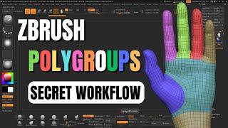Zbrush Polygroups: Secret Workflow  II Take Your Sculpting Skills to The Next Level II