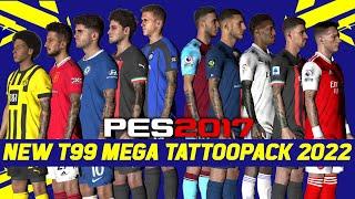 PES 2017 NEW MEGA TATTOO PACK 2022\23 AIO