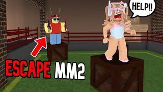 I Played ESCAPE MM2 OBBY... (Murder Mystery 2)