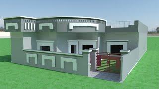 House Wall & Gate Modeling and Rendering | AutoCAD - QasimCAD