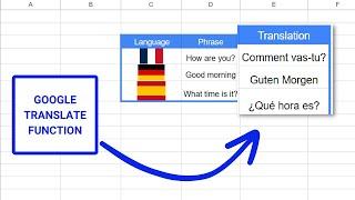 Google Translate Function Tutorial | Google Sheets (Easy)