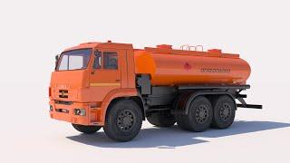 NEFAZ Automatic Fuel Tanker 6606-213-78 3D max model