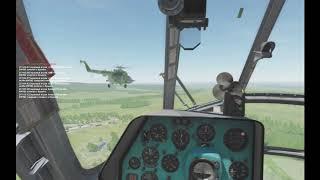 DCS World. On Line. Групповые полёты Ми-8.