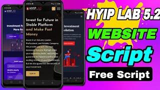 Setup Your Hyip investment Website ll Hyip Lab investment source Code 