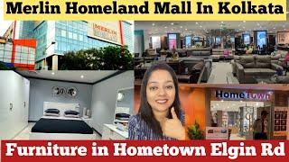 Went to the Best Furniture Merlin Homeland Mall in Kolkata | HomeTown Store in Elgin Road 50% Sale