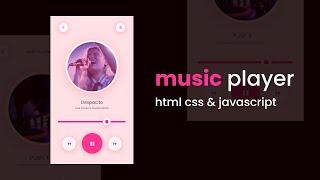 How To Make A Music Player Using HTML CSS And JavaScript