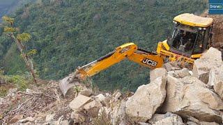 Scary Steep Slope-Rocky Mountain-Village Road Excavation