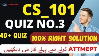 Cs101 quiz 3_cs101 quiz 3 2023_cs101 quiz 3 2022_cs101 quiz 3 solution 2023_CS 101 quiz 3 fall 2022