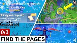 Find the pages (0/3) | Book of Esoteric Revelations | Genshin Impact