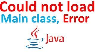 Could not find or load main class | solved java run time problem