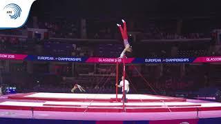 Robert BURTANETE (ROU)  - 2018 Artistic Gymnastics Europeans, junior qualification horizontal bar