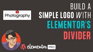 Create a Simple Logo with Elementor's Divider