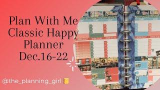 Plan With Me | December 16-22 | Classic Happy Planner