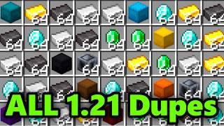 ALL WORKING DUPLICATION GLITCHES for 1.21 MINECRAFT BEDROCK Edition