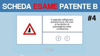 SCHEDA ESAME PATENTE B -2024- #4