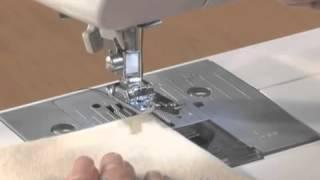 Brother Domestic Sewing Machine Overlock Foot Tutorial