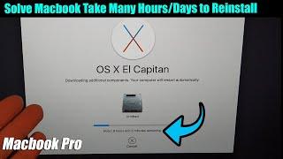 How to Solve Macbook Take Many Hours/Days to Reinstall (OS X Downloading additional components.)