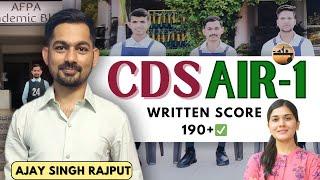 CDS 2023 AIR-1 Ajay Singh Rajput | ️Incredible Journey to Becoming a Future Fighter Pilot