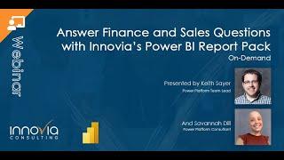 Answer Finance and Sales Questions with Innovia's Power BI Report Pack