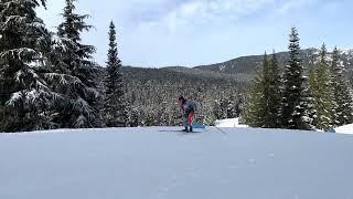 Whistler 2023 U20 free Alison Mackie on course