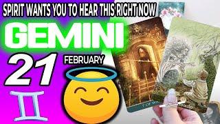 Gemini SPIRIT WANTS YOU TO HEAR THIS RIGHT NOW horoscope for today FEBRUARY 21 2024  #gemini