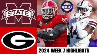 Mississippi State vs #5 Georgia | Full Game Highlights | 2024 College Football Highlights