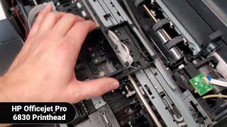 How to change printhead on HP Officejet 6810 6820 6830 Printer CQ163-80060
