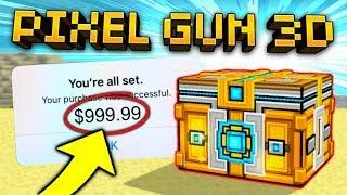 $1000 HUGE CHEST OPENING! I WON SO MANY WEAPONS! | Pixel Gun 3D [New Update]