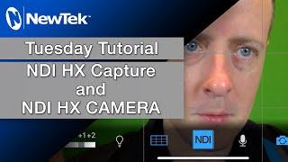 Using NDI HX Capture NDI HX Camera